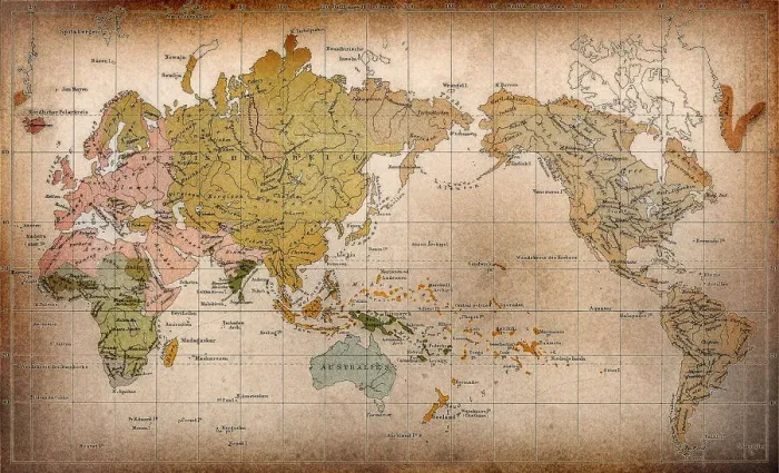 Framed Print : World map. the dissemination of human races by Muller and Peschel Framed Print : World map. the dissemination of human races by Muller and Peschel