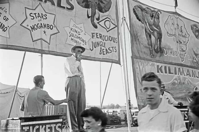 Framed Print : World Of Mirth Carnival, 1954