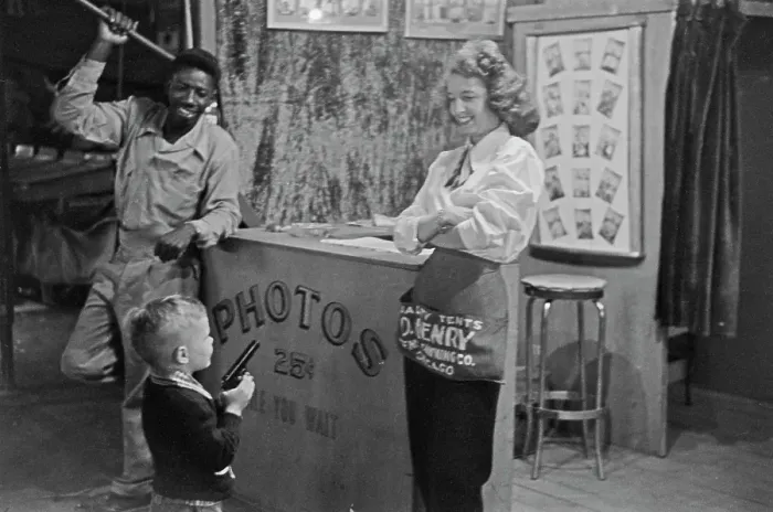 Framed Print : World Of Mirth Carnival, 1954