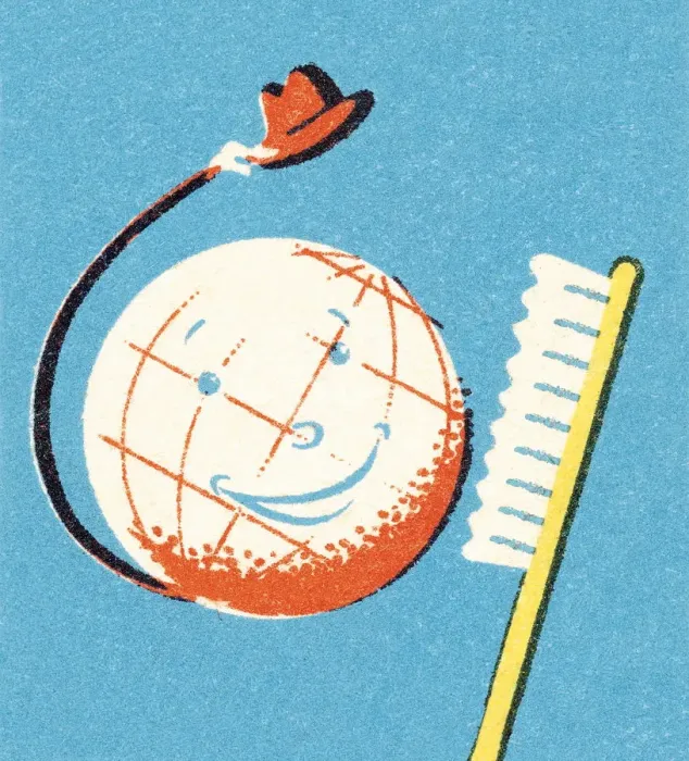 Framed Print : The world needs its teeth brushed Framed Print : The world needs its teeth brushed