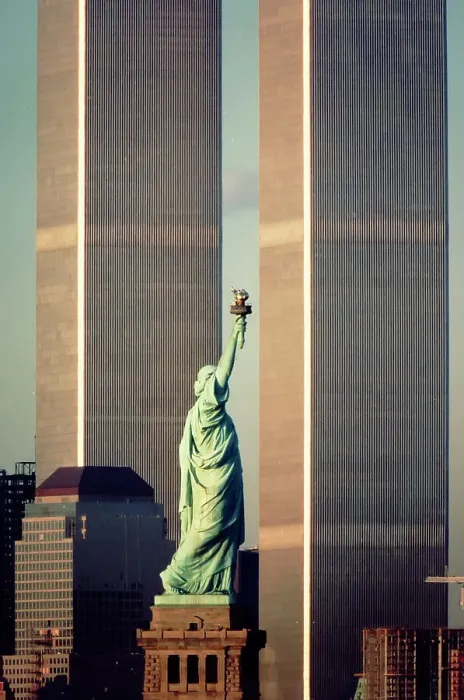 Framed Print : World Trade Center and Statue of Liberty Framed Print : World Trade Center and Statue of Liberty