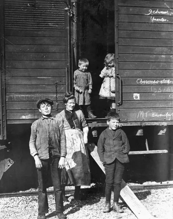 Framed Print : World War I Belgian Refugees Framed Print : World War I Belgian Refugees