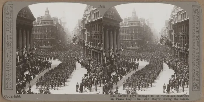 Framed Print : World War I London Victory Parade