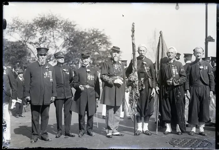 Framed Print : World War I Veterans at Memorial Day Parade Framed Print : World War I Veterans at Memorial Day Parade