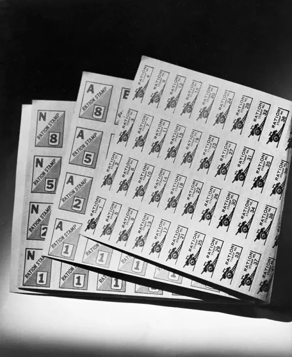 Framed Print : World War Ii Ration Stamps Framed Print : World War Ii Ration Stamps