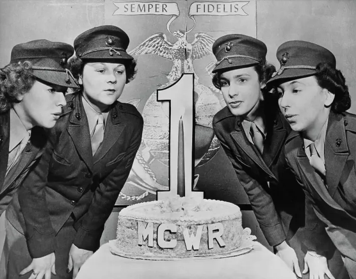 Framed Print : World War Two United States Marine Corps Women's Reserve 1944 Framed Print : World War Two United States Marine Corps Women's Reserve 1944