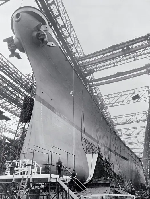 Framed Print : World's Mightest Battleship Ready for Launching