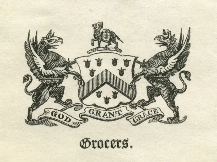 Framed Print : Worshipful Company of Grocers armorial