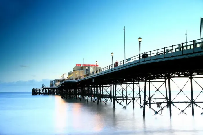 Framed Print : Worthing Pier in the Blue Hour Framed Print : Worthing Pier in the Blue Hour