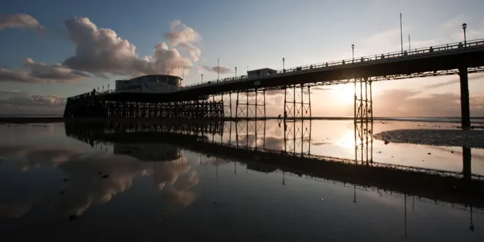 Framed Print : Worthing Pier reflection Framed Print : Worthing Pier reflection