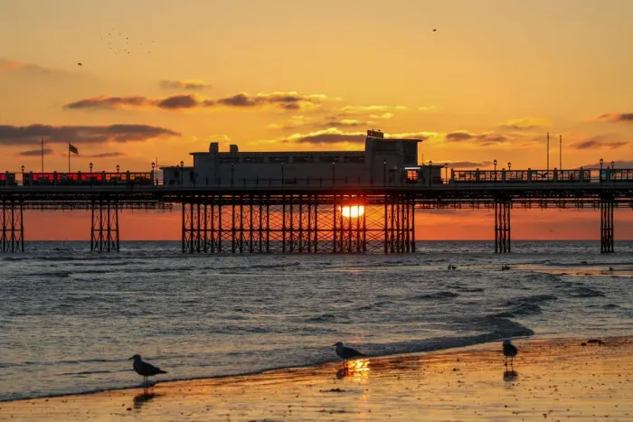 Framed Print : Worthing Pier at sunset Framed Print : Worthing Pier at sunset