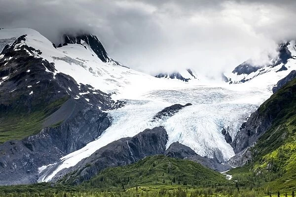 Worthington Glacier in the Chugach Mountains, near Valdez, Alaska, United States