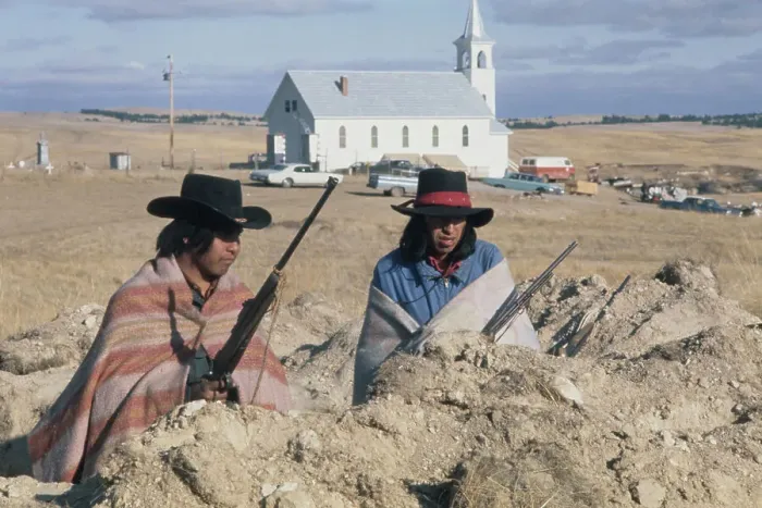 Framed Print : Wounded Knee Occupation, 1973 Framed Print : Wounded Knee Occupation, 1973