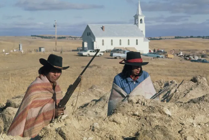 Framed Print : Wounded Knee Occupation, 1973 Framed Print : Wounded Knee Occupation, 1973