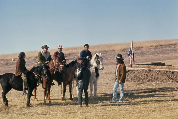 Framed Print : Wounded Knee Occupation, 1973 Framed Print : Wounded Knee Occupation, 1973