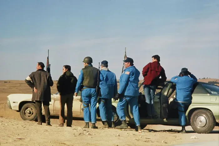 Framed Print : Wounded Knee Occupation, 1973 Framed Print : Wounded Knee Occupation, 1973