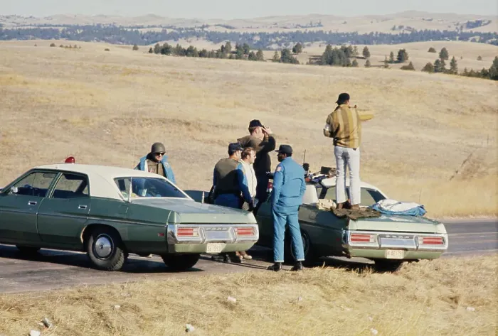 Framed Print : Wounded Knee Occupation, 1973 Framed Print : Wounded Knee Occupation, 1973