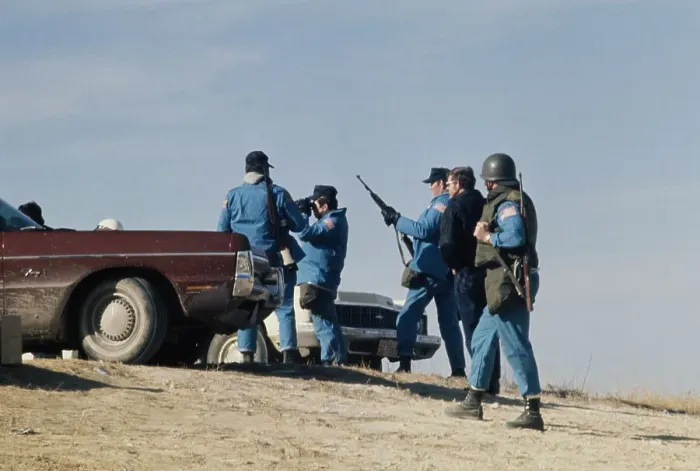 Framed Print : Wounded Knee Occupation, 1973