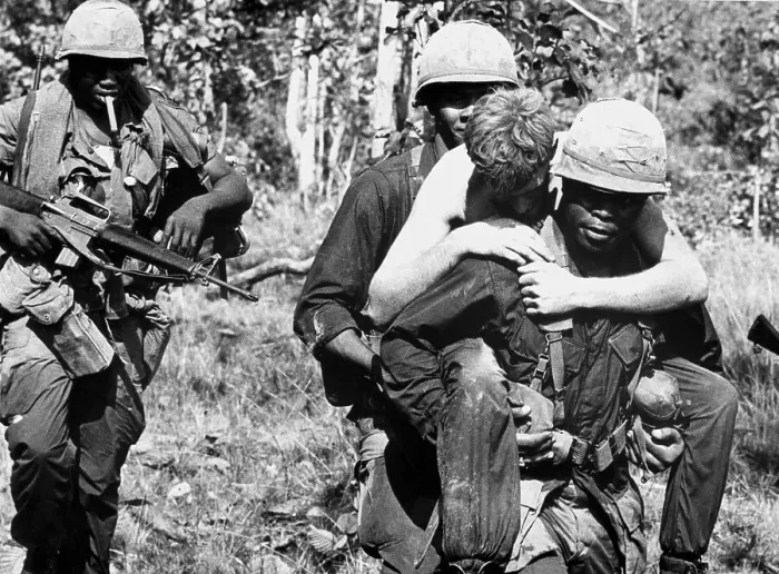 Framed Print : Wounded Soldier Getting Piggy Back Ride Framed Print : Wounded Soldier Getting Piggy Back Ride