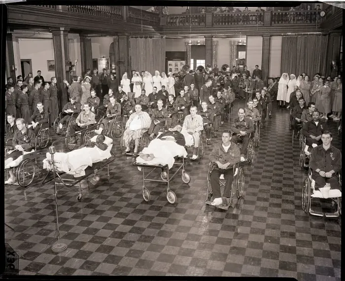 Framed Print : Wounded Soldiers Receiving Purple Hearts Framed Print : Wounded Soldiers Receiving Purple Hearts