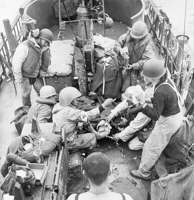 Framed Print : Wounded Treated Aboard Hospital Ship Framed Print : Wounded Treated Aboard Hospital Ship
