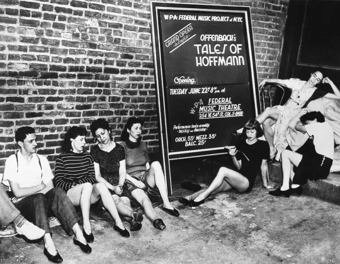 Framed Print : WPA Actor and Actresses in Sit-Down Strike Framed Print : WPA Actor and Actresses in Sit-Down Strike