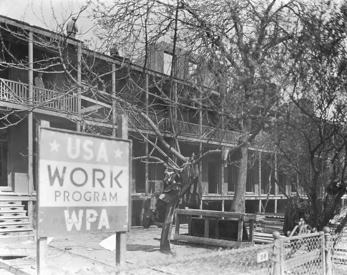 Framed Print : WPA Housing Project Framed Print : WPA Housing Project