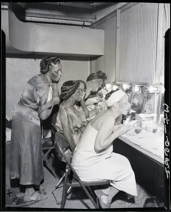 Framed Print : WPA Opera Singers Applying Makeup Framed Print : WPA Opera Singers Applying Makeup