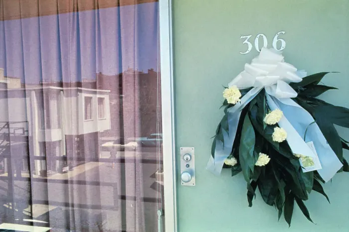 Framed Print : Wreath on Motel Door for Martin Luther King Jr Framed Print : Wreath on Motel Door for Martin Luther King Jr