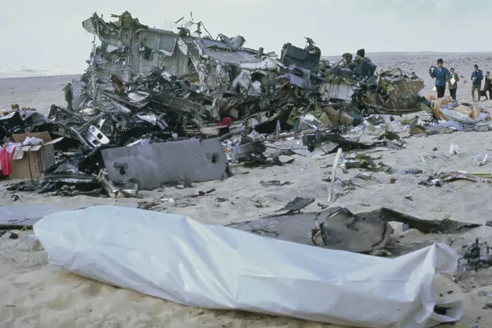 Framed Print : Wreckage Of The Libyan Arab Airlines Flight 114 Framed Print : Wreckage Of The Libyan Arab Airlines Flight 114