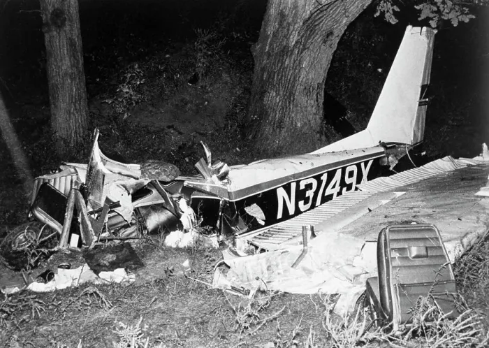 Framed Print : Wreckage of Rocky Marciano's Plane Crash Framed Print : Wreckage of Rocky Marciano's Plane Crash