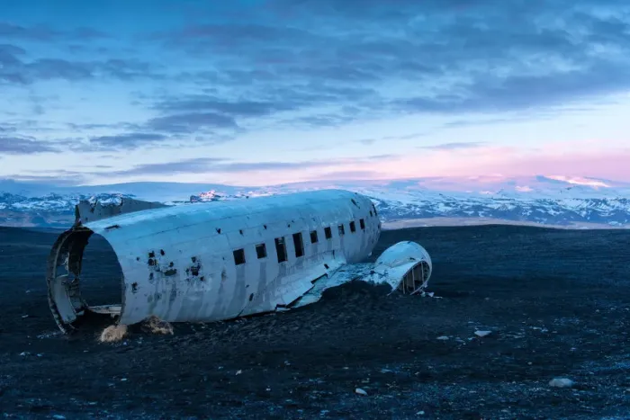 Framed Print : The wrecked plane in Vik, Iceland Framed Print : The wrecked plane in Vik, Iceland