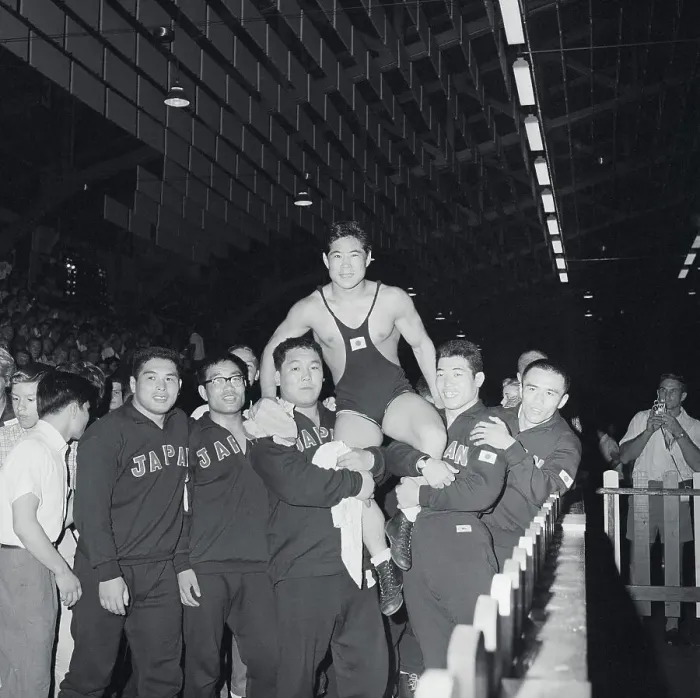 Framed Print : Wrestler Carried By Teammates Framed Print : Wrestler Carried By Teammates