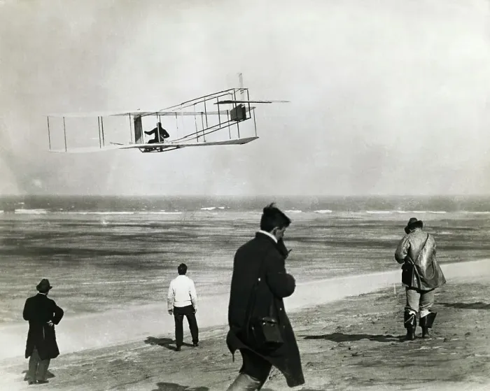 Framed Print : Wright Brothers Glider Flight Framed Print : Wright Brothers Glider Flight