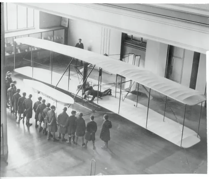Framed Print : Wrights Brothers Plane in London Framed Print : Wrights Brothers Plane in London