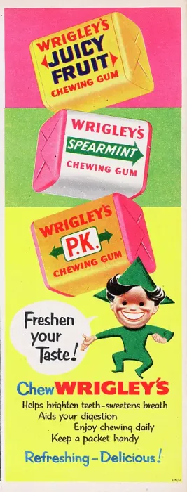 Framed Print : Wrigley's Chewing Gum Framed Print : Wrigley's Chewing Gum