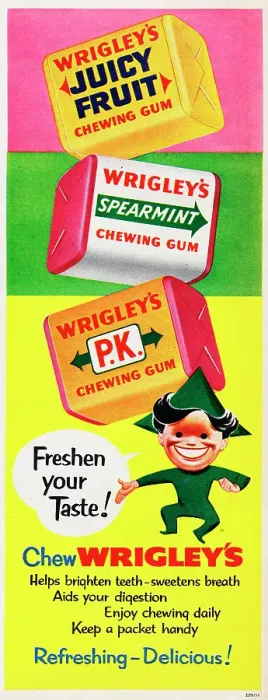 Framed Print : Wrigley's Chewing Gum
