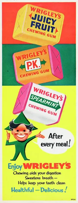 Framed Print : Wrigley's Chewing Gum Framed Print : Wrigley's Chewing Gum