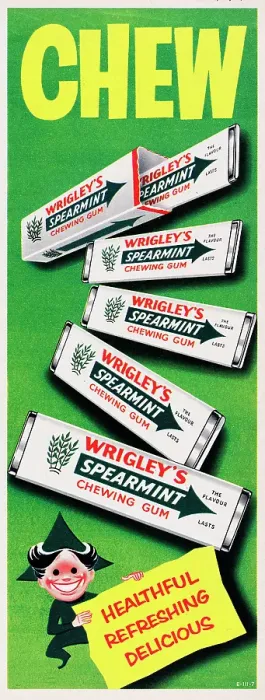 Framed Print : Wrigley's Spearmint Chewing Gum Framed Print : Wrigley's Spearmint Chewing Gum