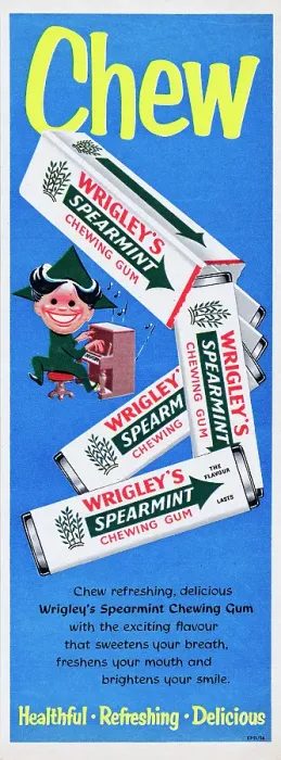 Framed Print : Wrigley's Spearmint Chewing Gum Framed Print : Wrigley's Spearmint Chewing Gum