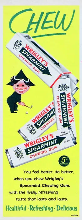 Framed Print : Wrigley's Spearmint Chewing Gum Framed Print : Wrigley's Spearmint Chewing Gum