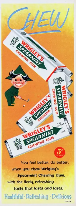 Framed Print : Wrigley's Spearmint Chewing Gum Framed Print : Wrigley's Spearmint Chewing Gum