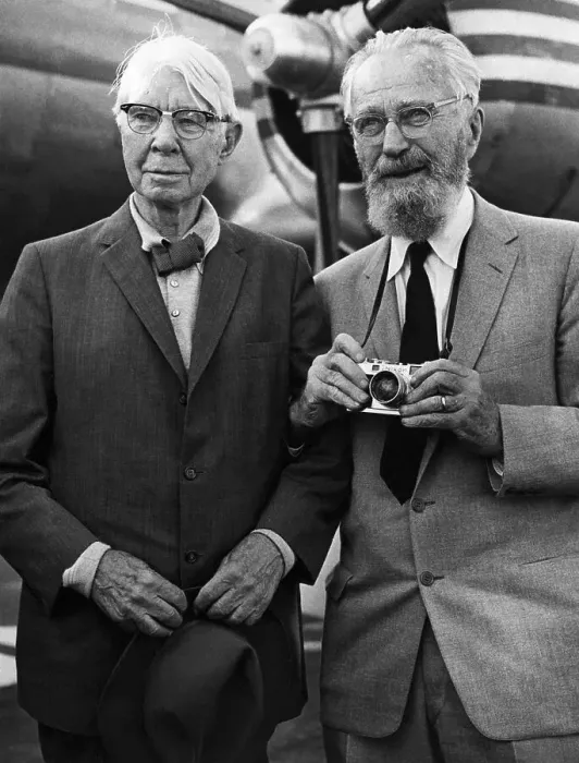 Framed Print : Writer Carl Sandburg and Photographer Edward Steichen Framed Print : Writer Carl Sandburg and Photographer Edward Steichen