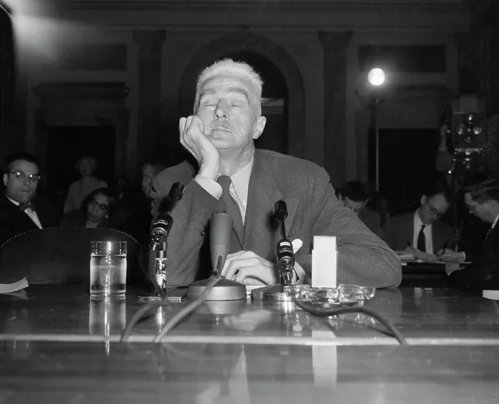 Framed Print : Writer Dashiell Hammett Testifying Before Senate Framed Print : Writer Dashiell Hammett Testifying Before Senate
