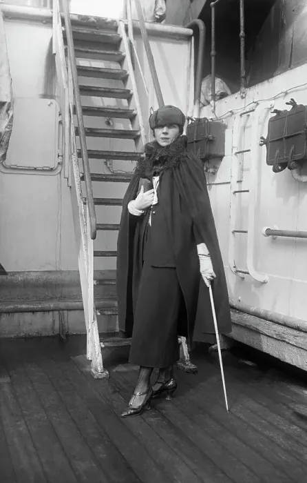 Framed Print : Writer Djuna Barnes on a Ship Framed Print : Writer Djuna Barnes on a Ship
