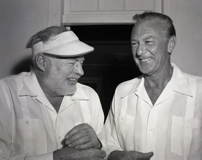 Framed Print : Writer Ernest Hemingway With Gary Cooper