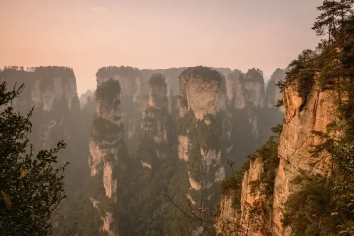 Framed Print : Wulingyuan morning mountains