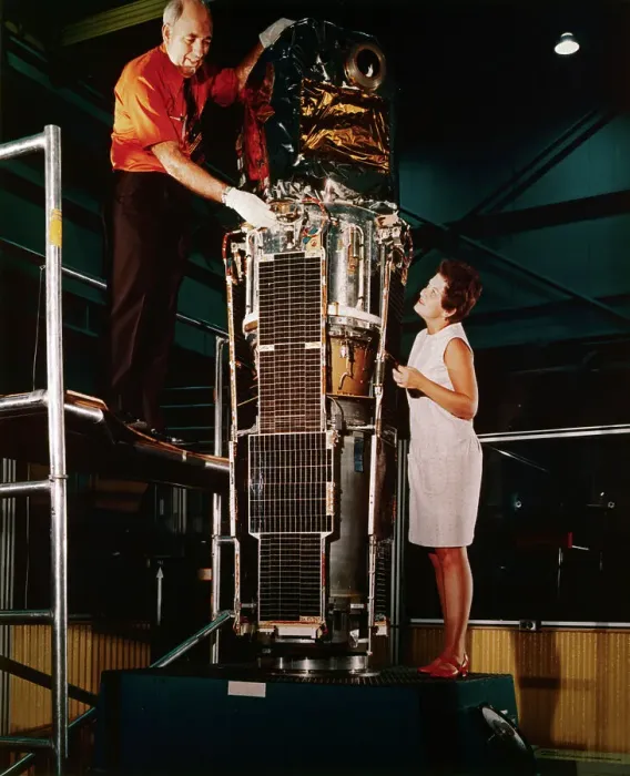 Framed Print : X-Ray Explorer Satellite During Preflight Tests Framed Print : X-Ray Explorer Satellite During Preflight Tests