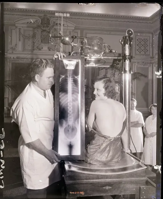 Framed Print : X-Ray of Judith Allen's Perfect Back Framed Print : X-Ray of Judith Allen's Perfect Back