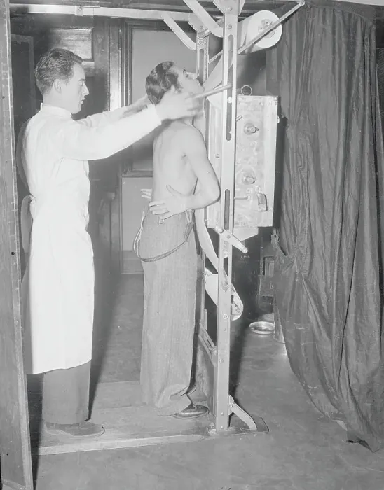 Framed Print : X Ray Technician Testing High School Student Framed Print : X Ray Technician Testing High School Student